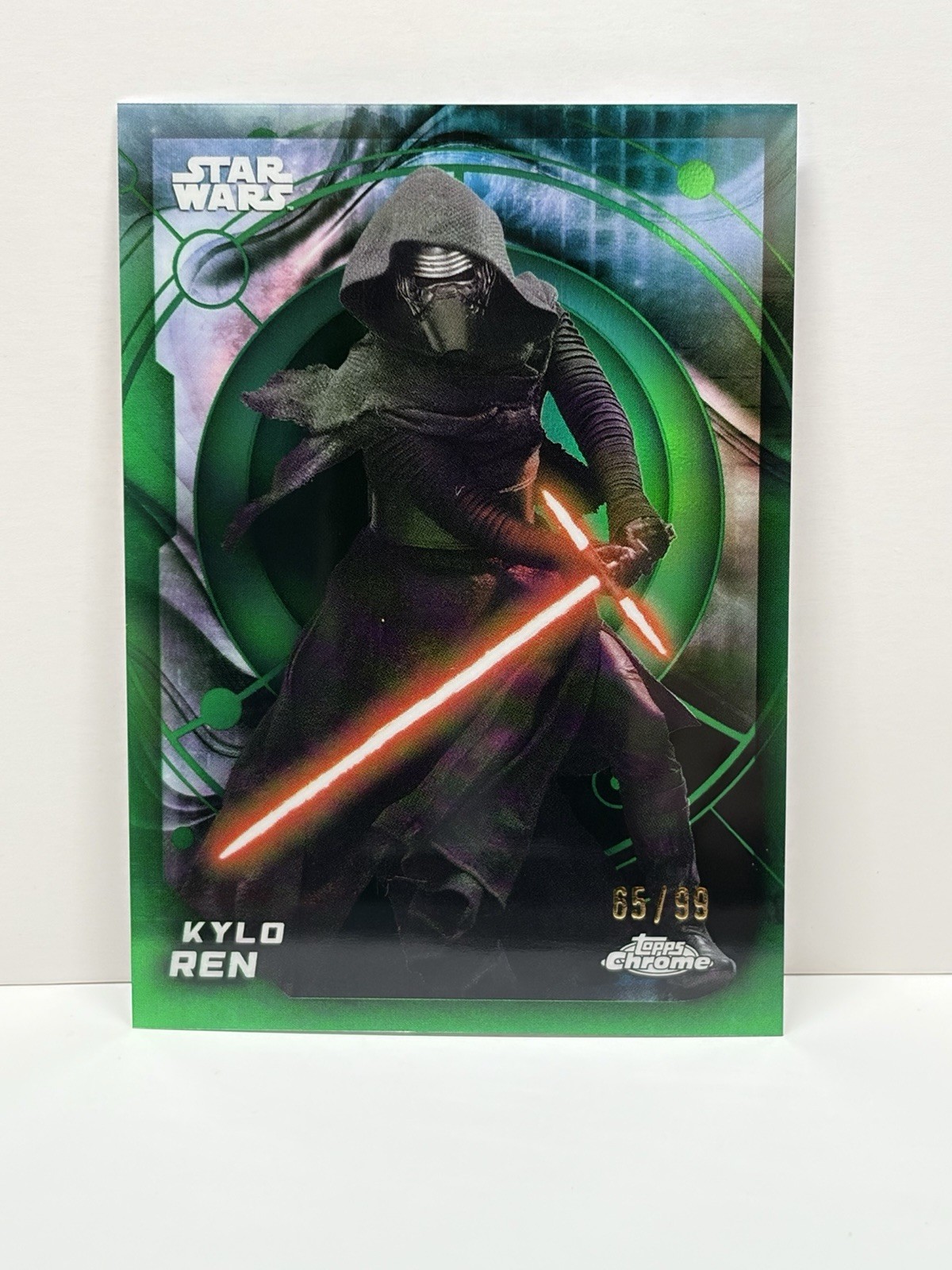 2026 Topps Chrome Star Wars Kylo Ren  Kashyyyk Green Refractor #/99
