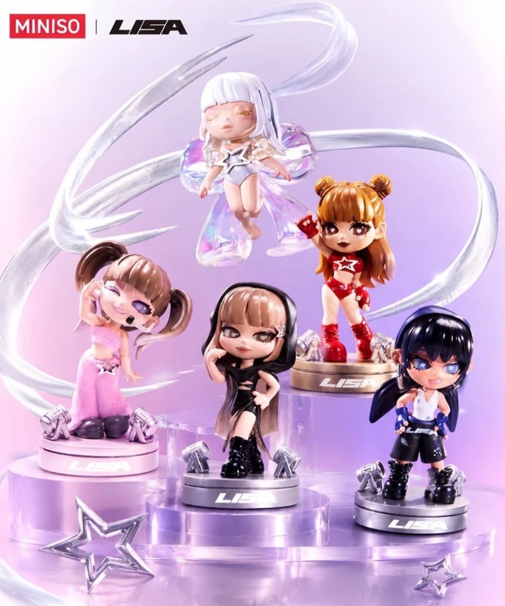 LISA x MINISO ALTEREGO Series Figure Blind Box - D - Deep Blue/Purple Lisa