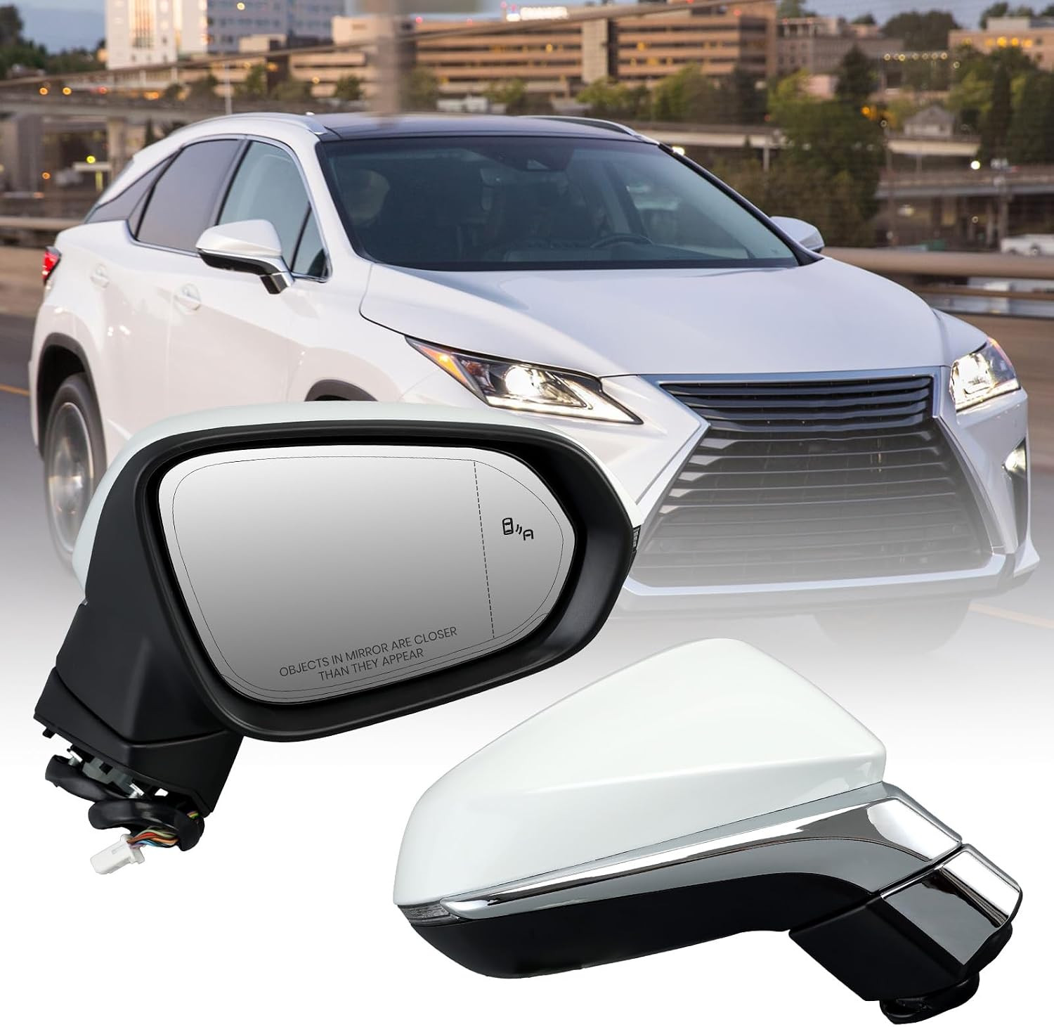 Right Passenger Side Mirror for 2016-2022 Lexus RX350 350L RX450H RX450HL Mirror
