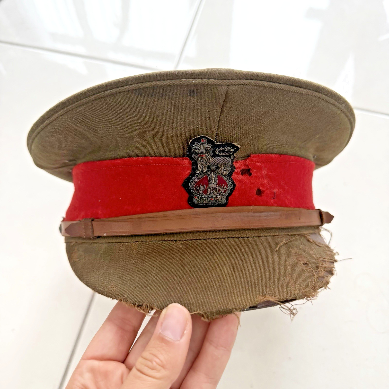 Genuine WW1 Staff Officers Peaked Cap