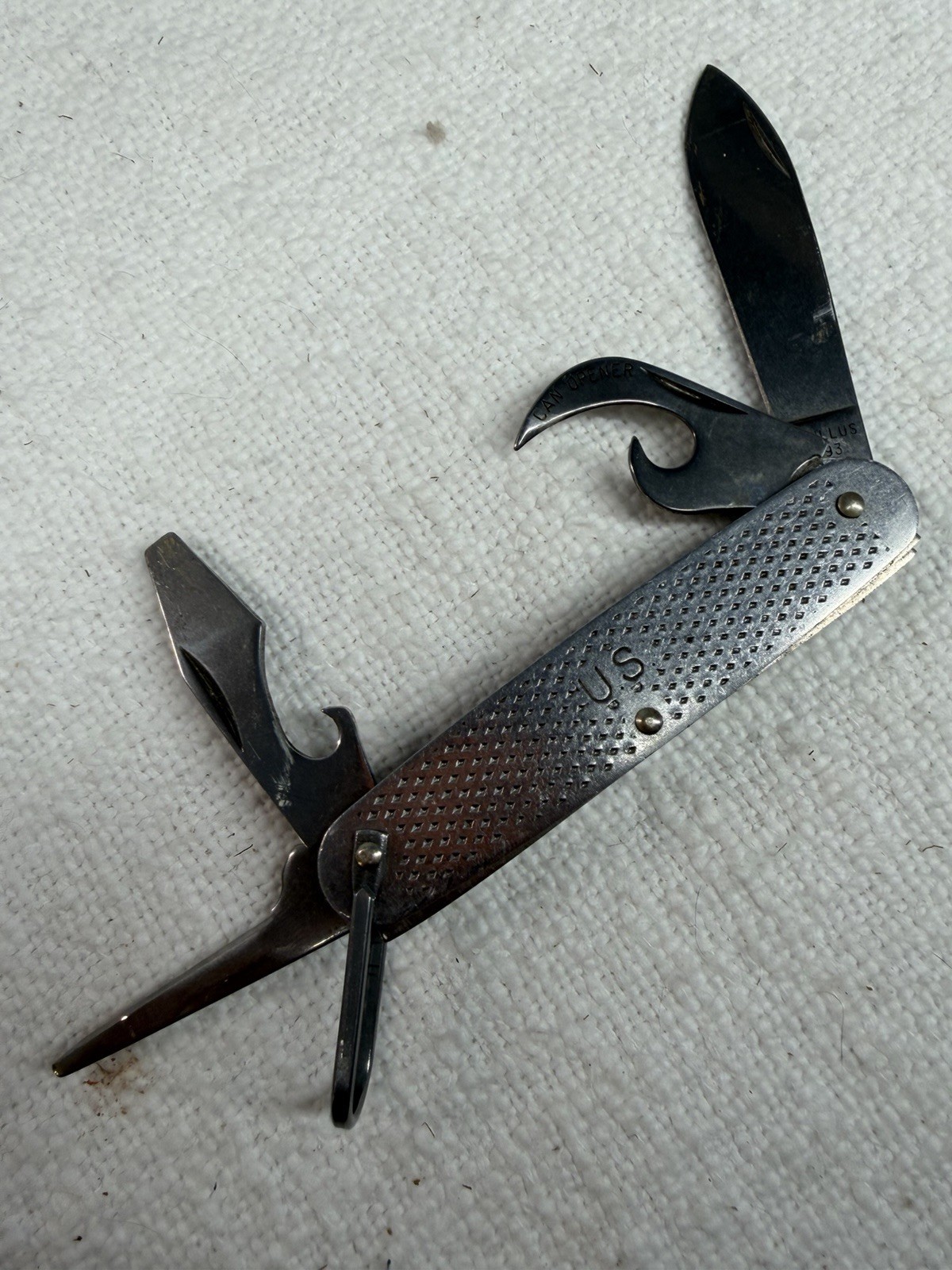 Vintage 1993 Camillus US Military Demo Utility Pocket Knife 4 Blade USA