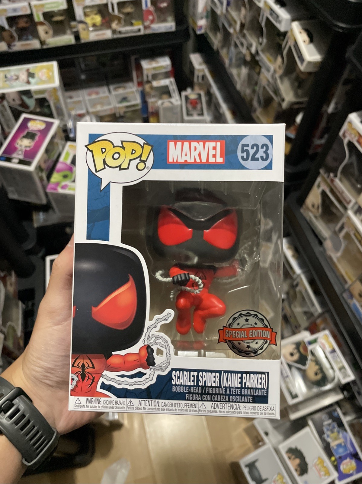 Funko Pop - Marvel Scarlet Spider (Kaine Parker) 523 Special Edition Bobblehead