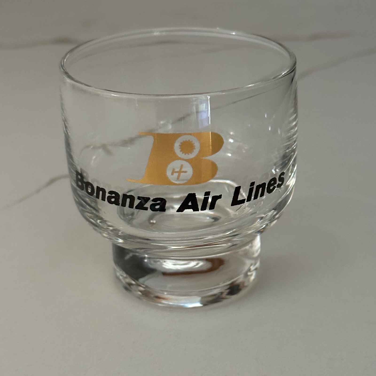 BONANZA AIR LINES Vintage 5 oz. Cordial Glass DFW500 (