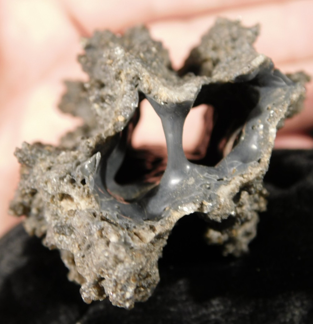 HUGE and Hollow FULGURITE or Petrified LIGHTNING 100% Natural Libya 56.9gr