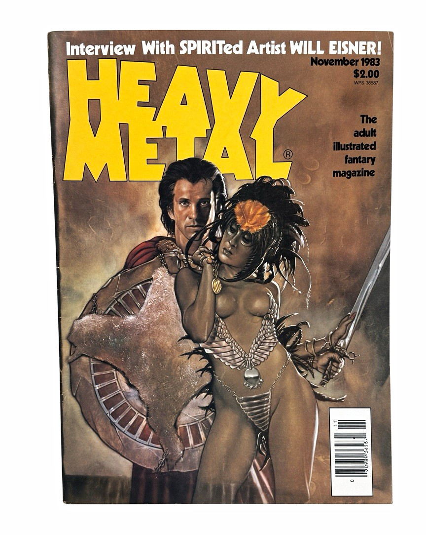Vintage Heavy Metal Magazine Nov 1983 Illustrated Fantasy Comics