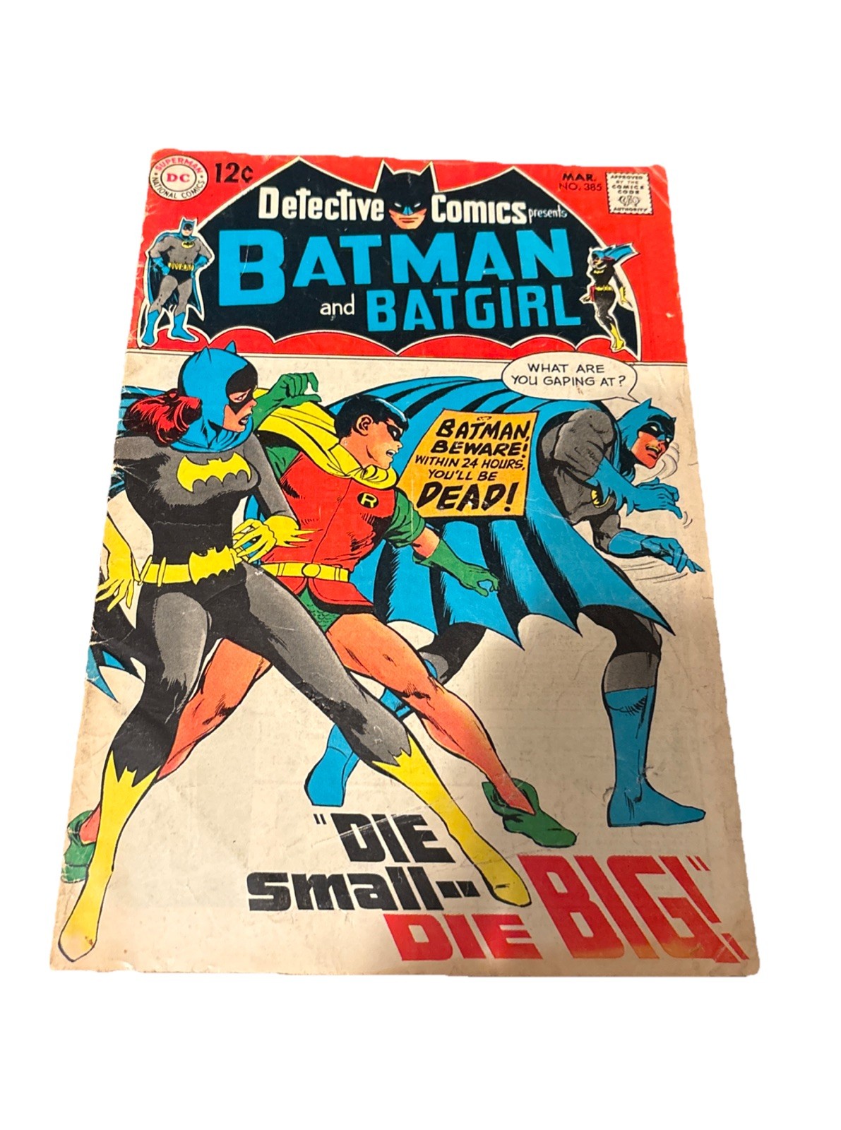 Detective Comics  #385 (DC Comics 1969) Batman Batgirl Back-Up Story. Neal Adams