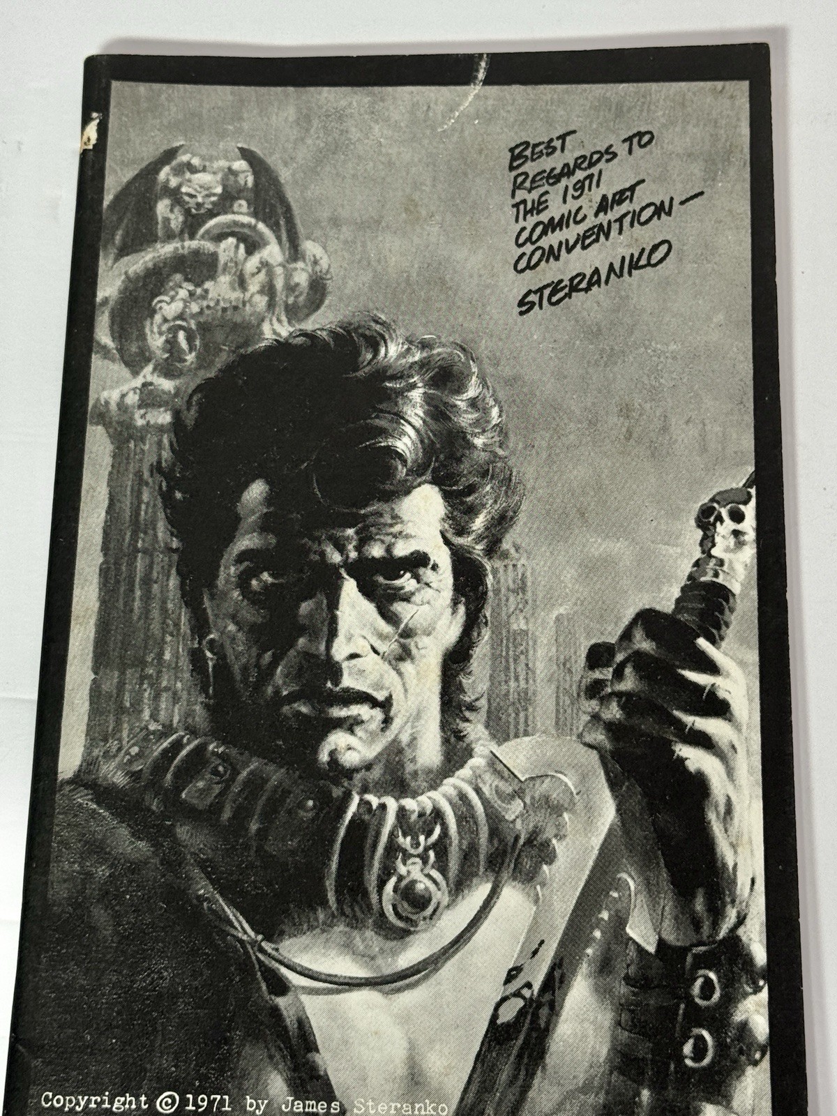 1971 Comic Art Convention Program Book Featuring Steranko Cover ￼