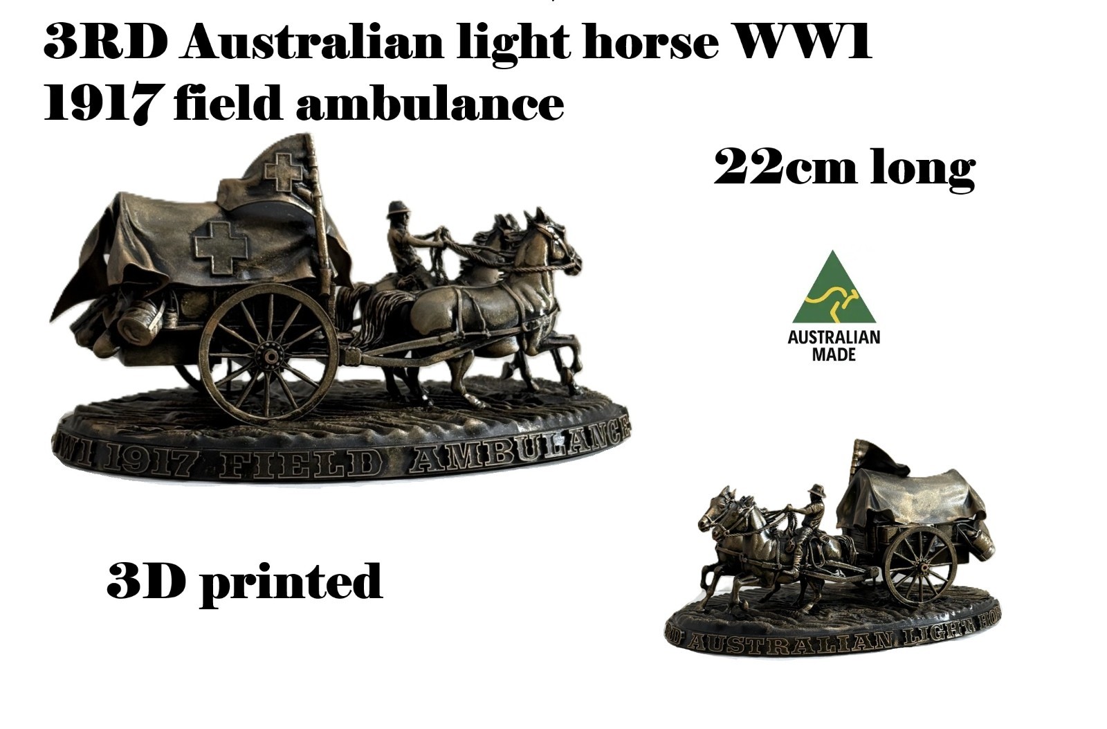 Australian light horse WW1 field ambulance Collectables Aussie soldier medic