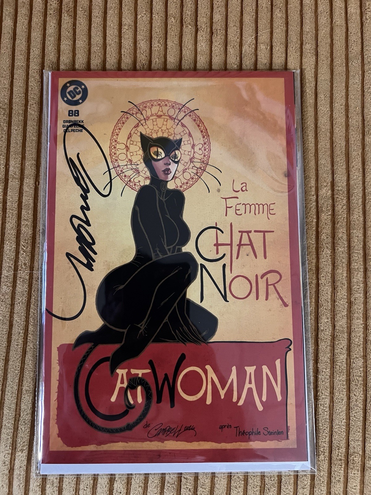 CATWOMAN 88 Signed J SCOTT CAMPBELL CHAT NOIR EXCLUSIVE HOMAGE  NM 2026 W/ COA