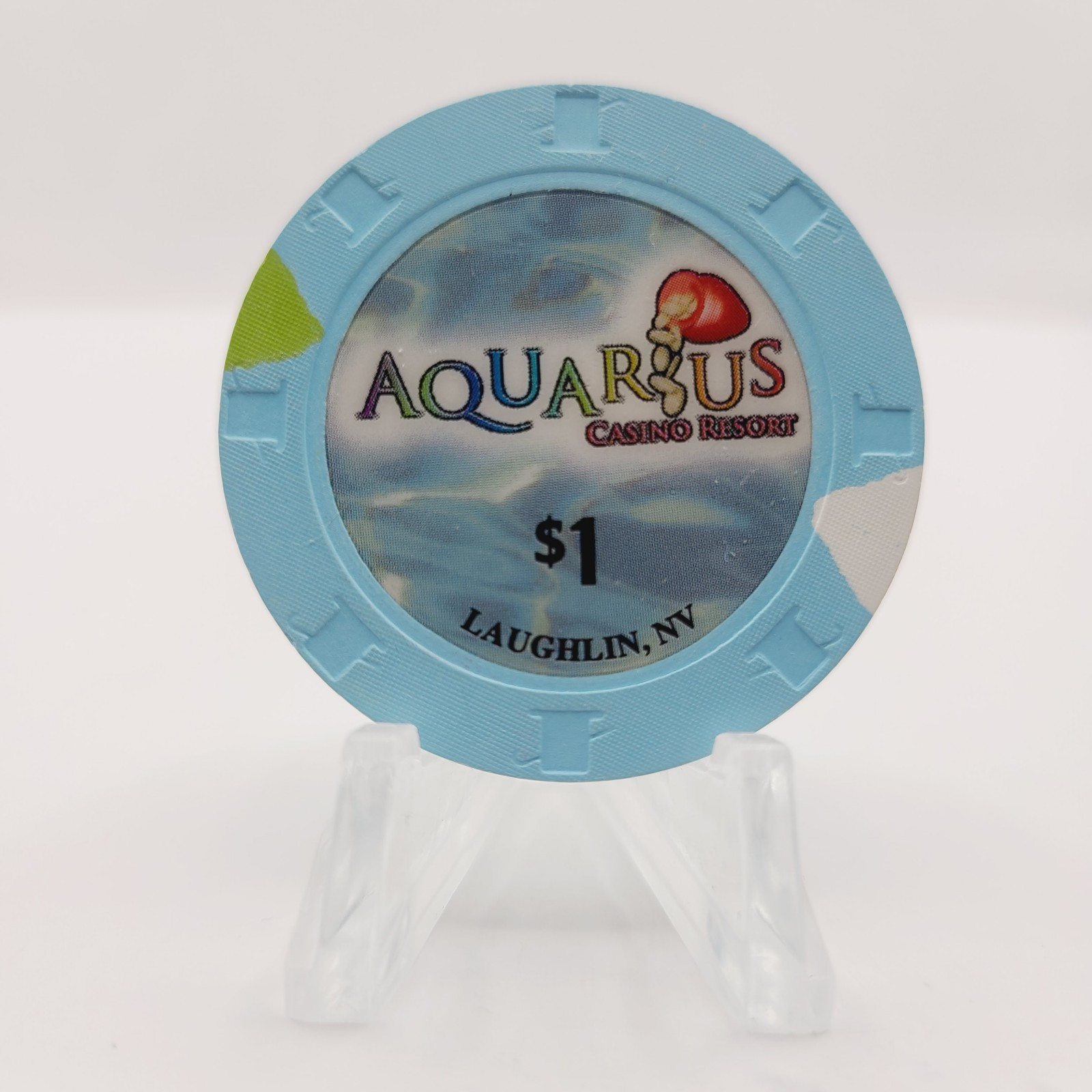 Aquarius Casino Laughlin Nevada 2006 $1 Casino Chip E5784 Aquarius Casino Laughlin Nevada 2006 $1 Casino Chip E5784
