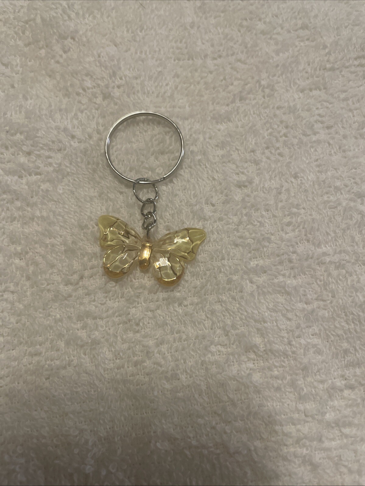2 for $3.98.Silver Tone Metal Keychain Keyring Butterfly Insect Small Whimsical 2 for $3.98.Silver Tone Metal Keychain Keyring Butterfly Insect Small Whimsical