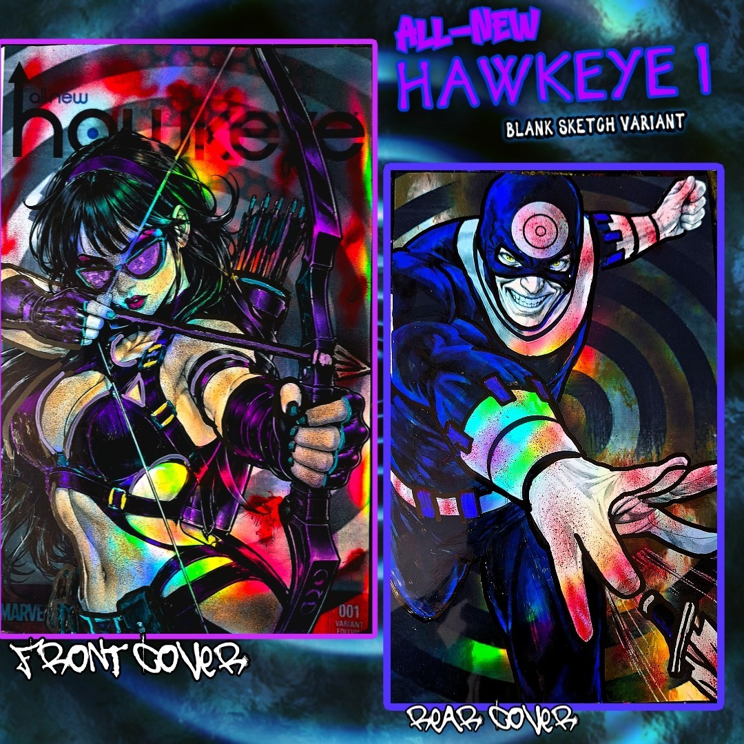 All-New Hawkeye 1 BossKong Original Art Sketch Cover 1/1  Kate Bishop / Bullseye