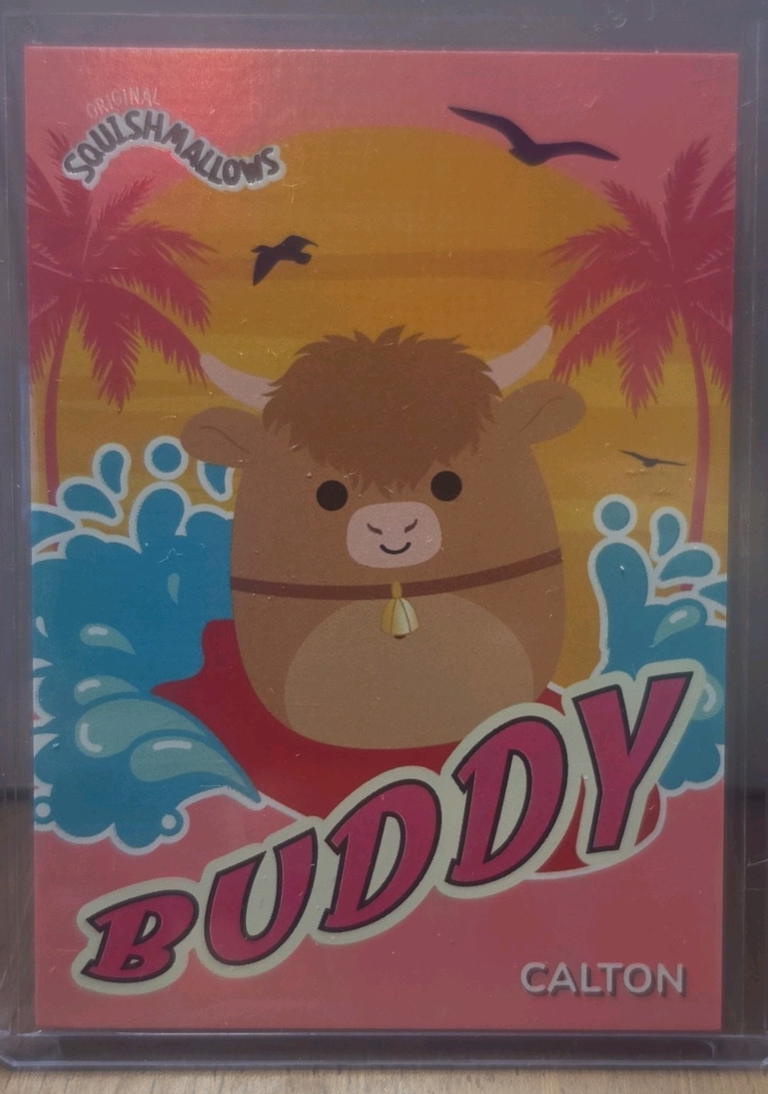 Pink Panini 2025 Squishmallows Original Buddy Calton #6  212/349