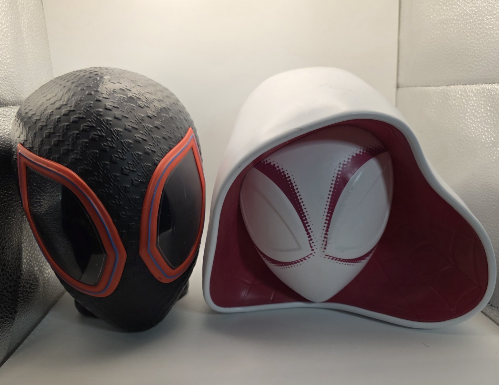 Rare AMC Spider-Man- Miles Morales & Spider-Gwen Popcorn Tubs. Used