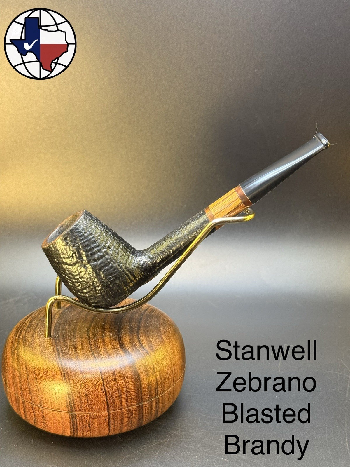 Vintage Stanwell Zebrano Blasted Brandy Tobacco Pipe
