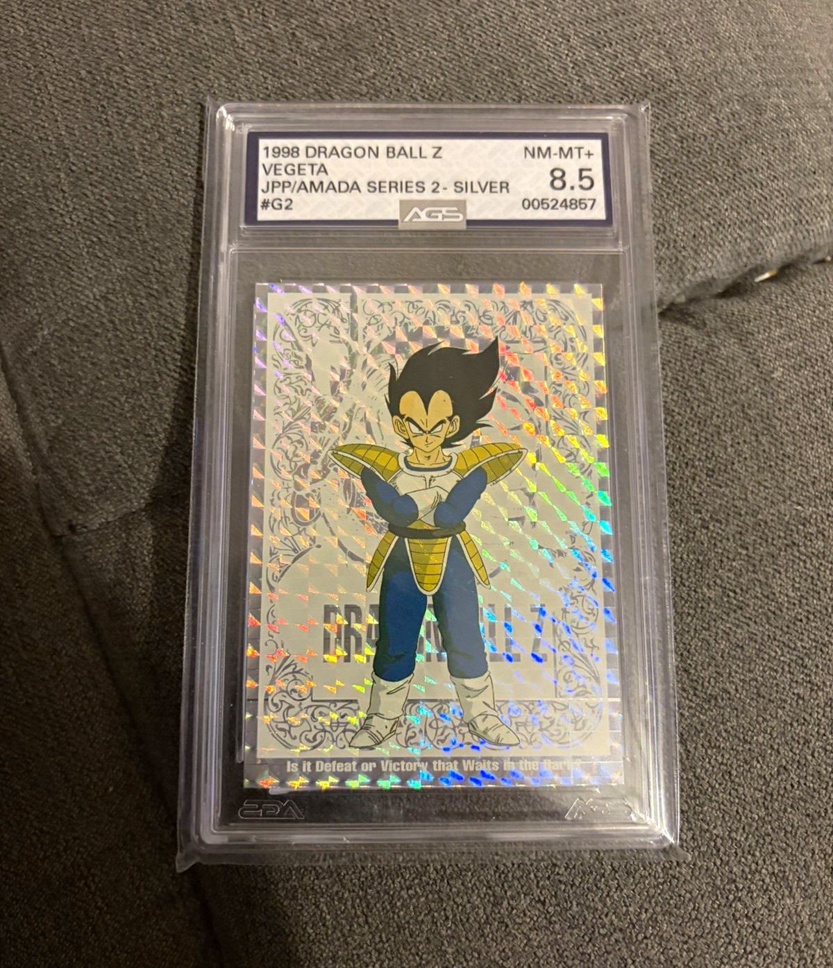 Amada 1998 Dragon Ball Z Vegeta JPP/Amada Series 2 Silver G2 Hologram