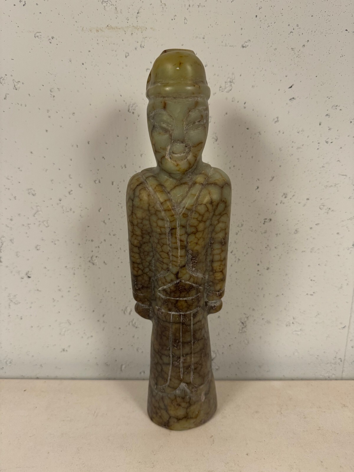 Vintage Chinese Soapstone Statue Figurine Carving of Male Figure Vintage Chinese Soapstone Statue Figurine Carving of Male Figure