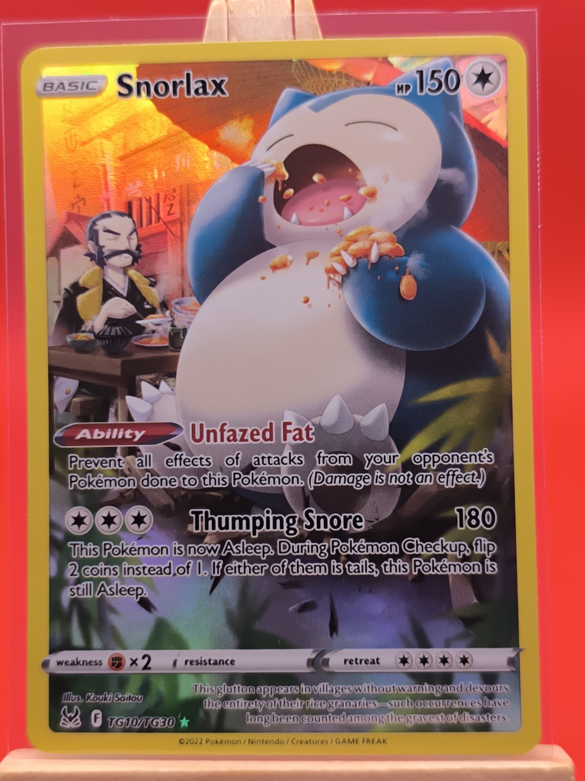 Snorlax TG10/TG30 Lost Origin Trainer Gallery Ultra Rare Pokemon Card * New * 