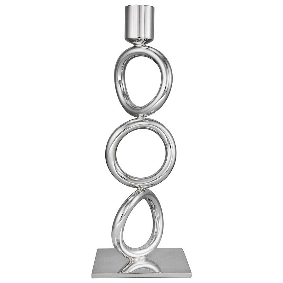 Christofle Vertigo 3 Ring Candlestick Silver-plated