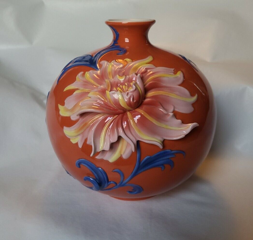 Franz Porcelain Collection Exotic Peony Medium Vase FZ02753 