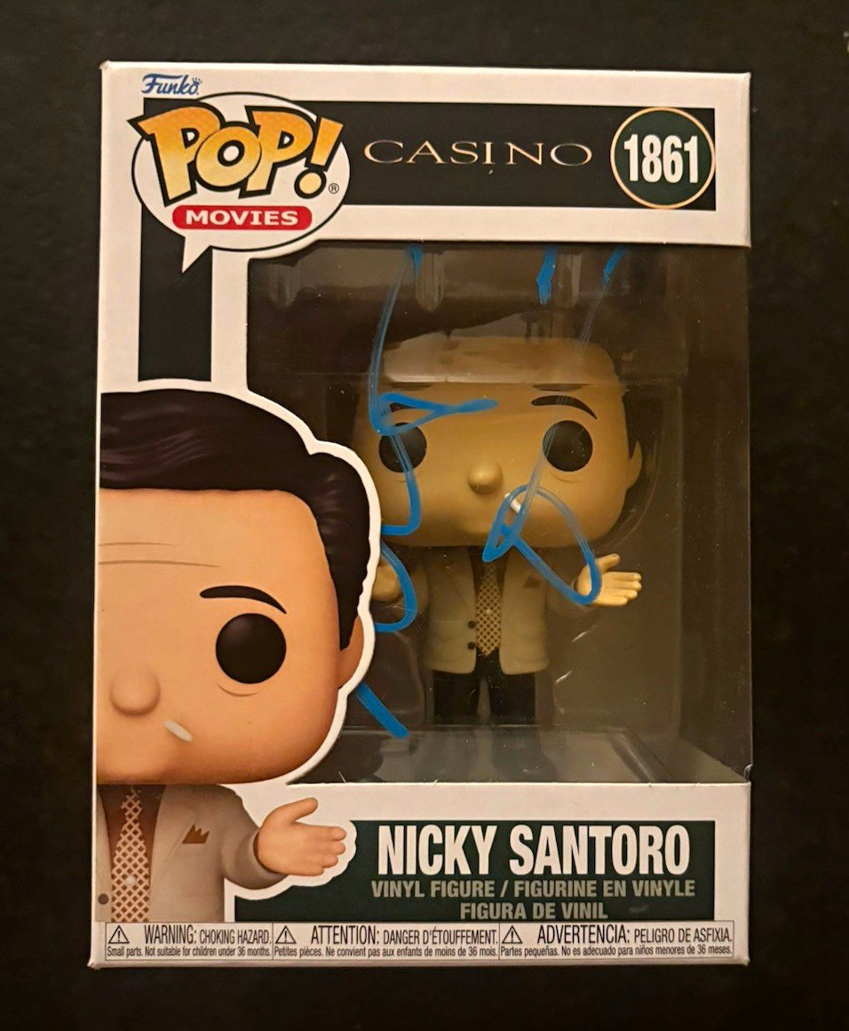 ROBERT DENIRO SIGNED AUTOGRAPH NICKY SANTORO FUNKO POP 1861 THE CASINO PSA COA