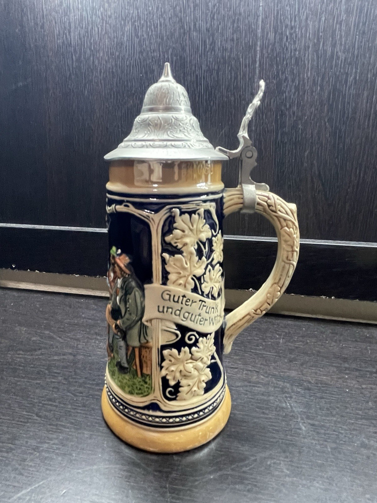 Vintage Marzi & Remy Beer Stein, Flirting Scene, No. 2452, Germany, Full Color Vintage Marzi & Remy Beer Stein, Flirting Scene, No. 2452, Germany, Full Color