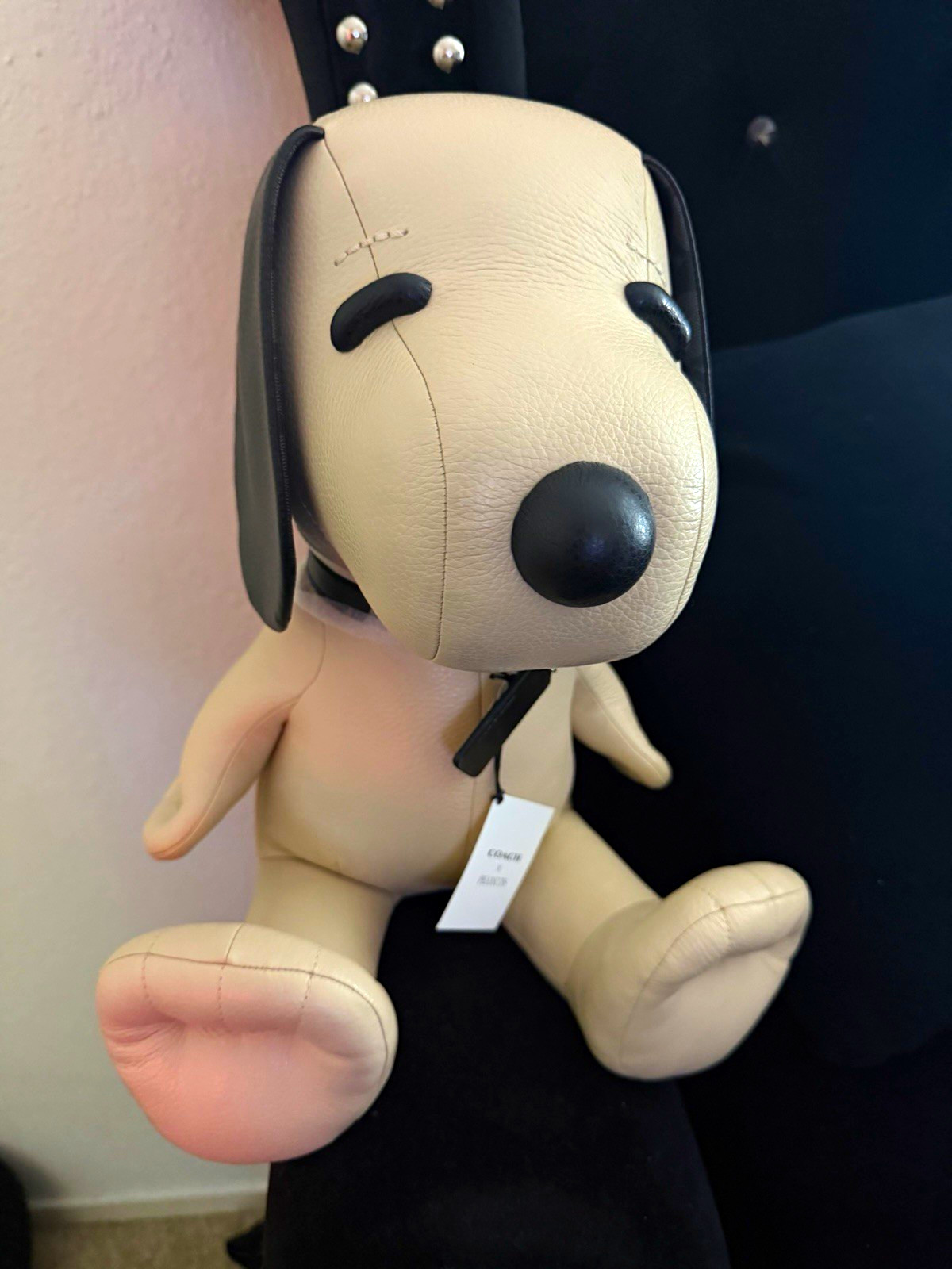 Peanuts x Coach Limited Edition Peanuts Snoopy Leather Stuffed Animal Dog CF603