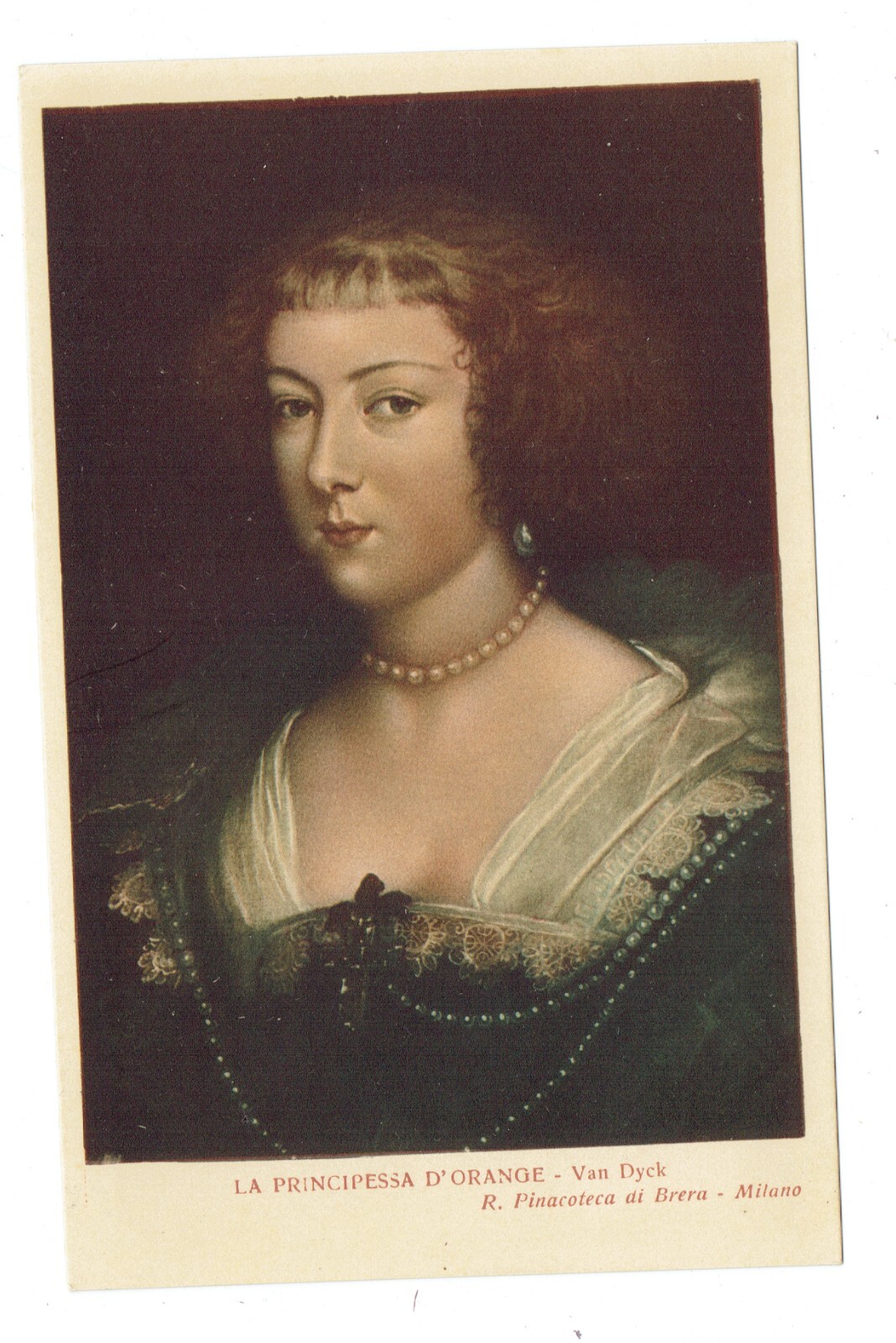 Postcard Vin(2)VanDyck Principessa D'Orange 0240/Rembrandt DiSua Sorella 0253