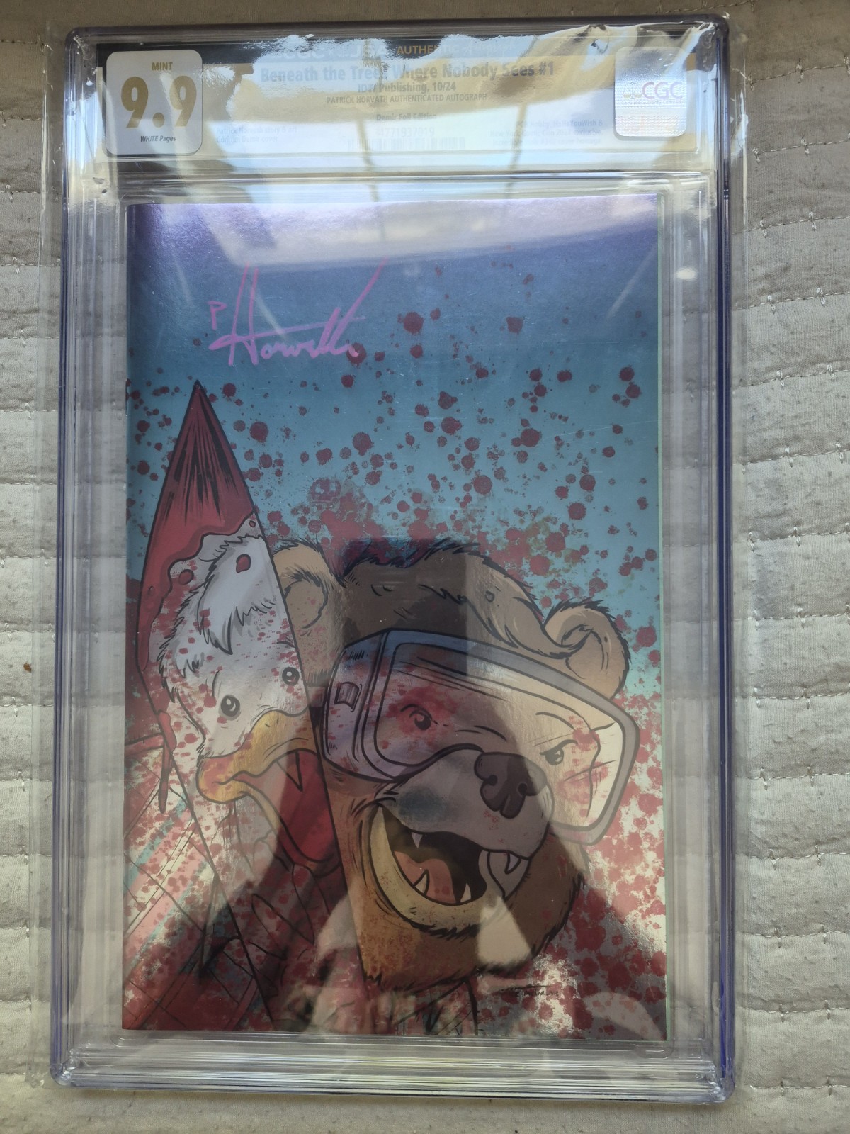 Beneath the trees where nobody sees 1 CGC 9.9 Mint Signed By Patrick Horvath