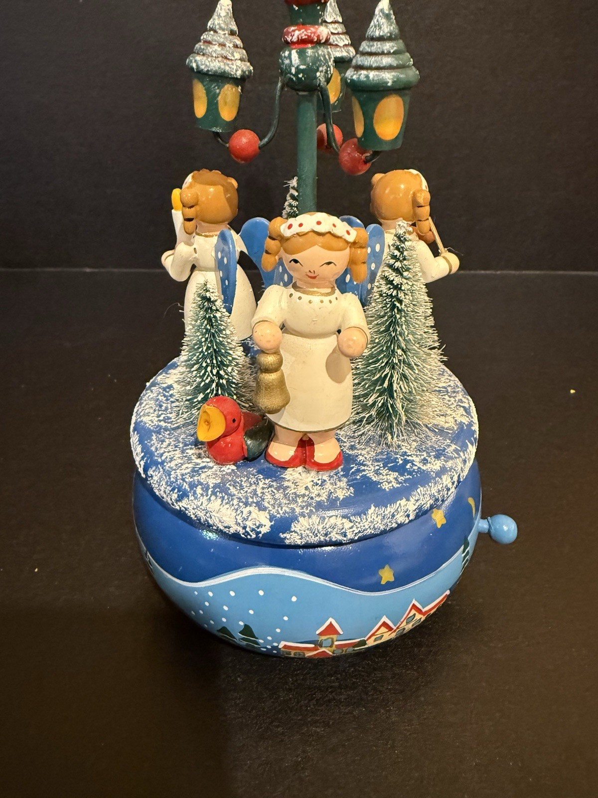 Christmas Angel Rotating Music Stand very European looking