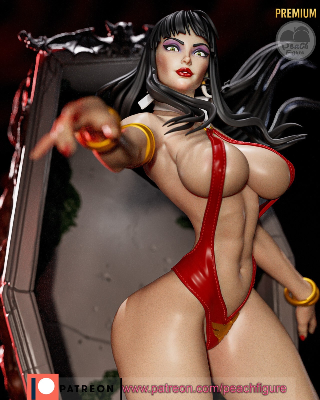 1:8 Vampirella Fan Art UNPAINTED High Quality Garage Kit