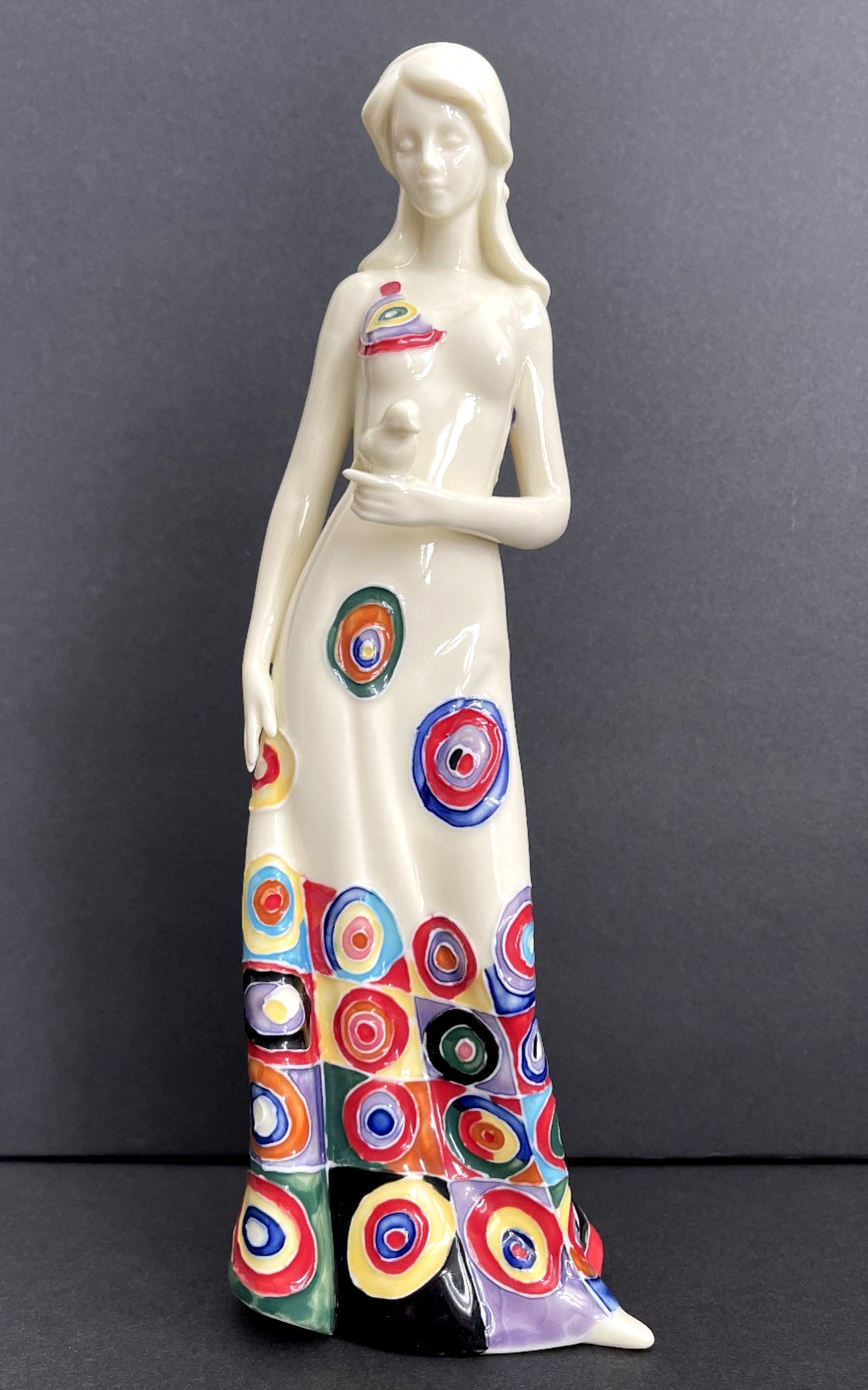 Beautiful BENAYA Art Porcelain Lady with Bird, by Innovatins, 2006