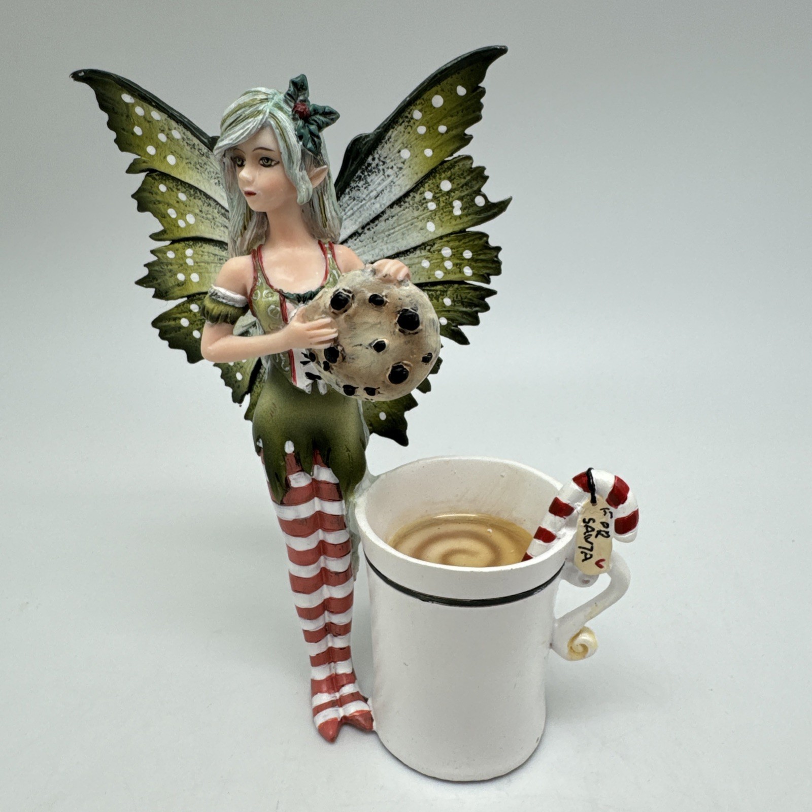 Pacific Giftware Amy Brown Chrismas Cup Fairy Fantasy Art Figurine 5.75 - 11366 Pacific Giftware Amy Brown Chrismas Cup Fairy Fantasy Art Figurine 5.75 - 11366