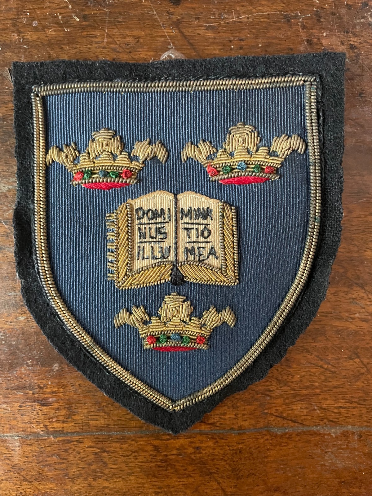 Rare Vintage Fine Craftsmanship Oxford University Bullion Blazer Badge