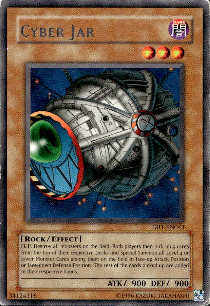 Cyber Jar DB1-EN043 Unlimited Rare Yu-Gi-Oh Cyber Jar DB1-EN043 Unlimited Rare Yu-Gi-Oh