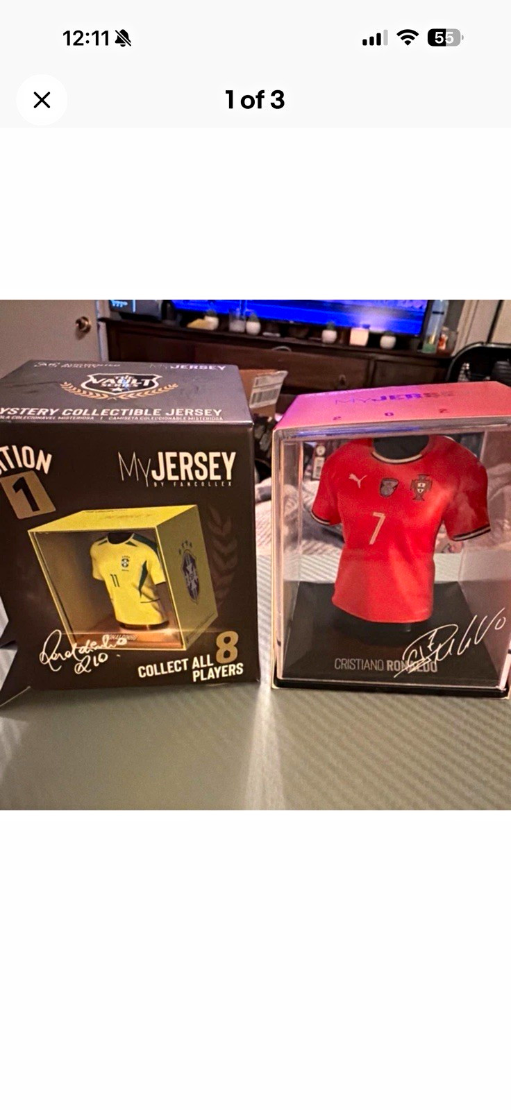MyJersey by FanCollect Cristiano Ronaldo Soccer Figure Red Plastic Boxed Mystery