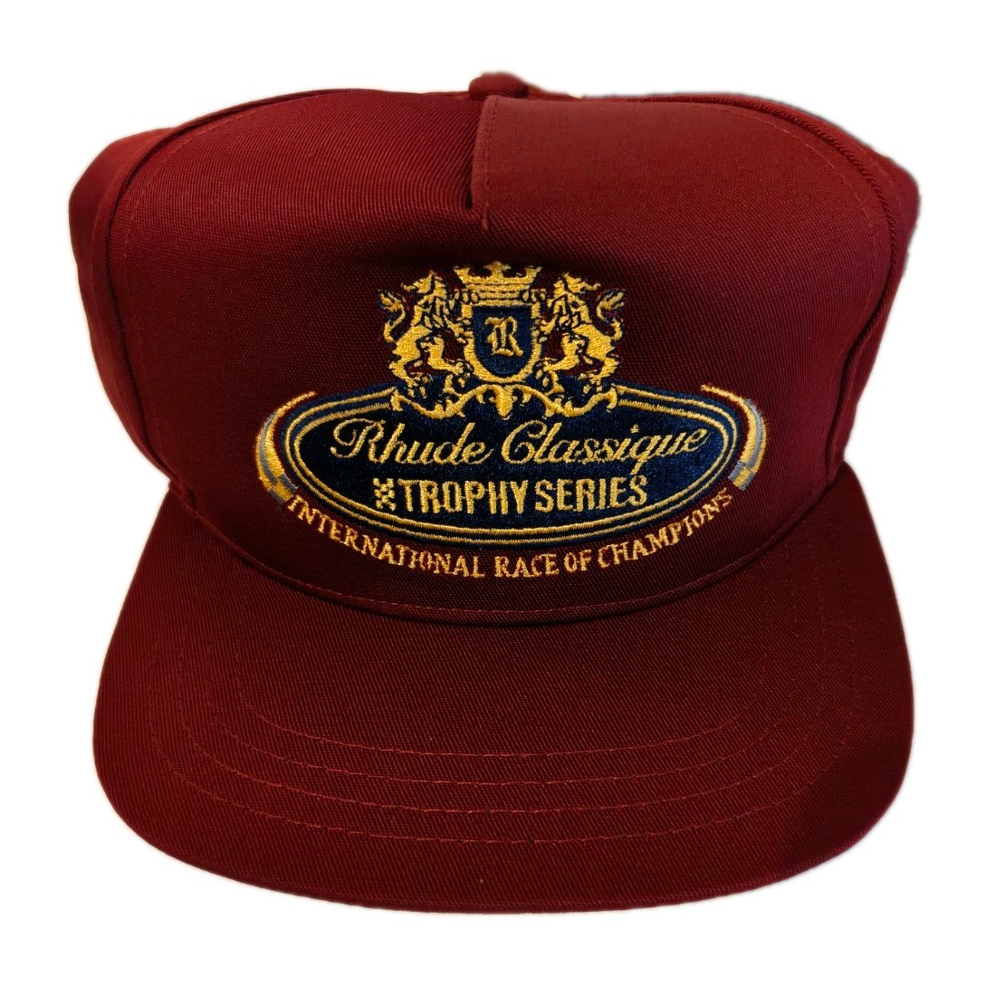 Rhude Classique Trophy Series Snapback Hat – Maroon/Gold 