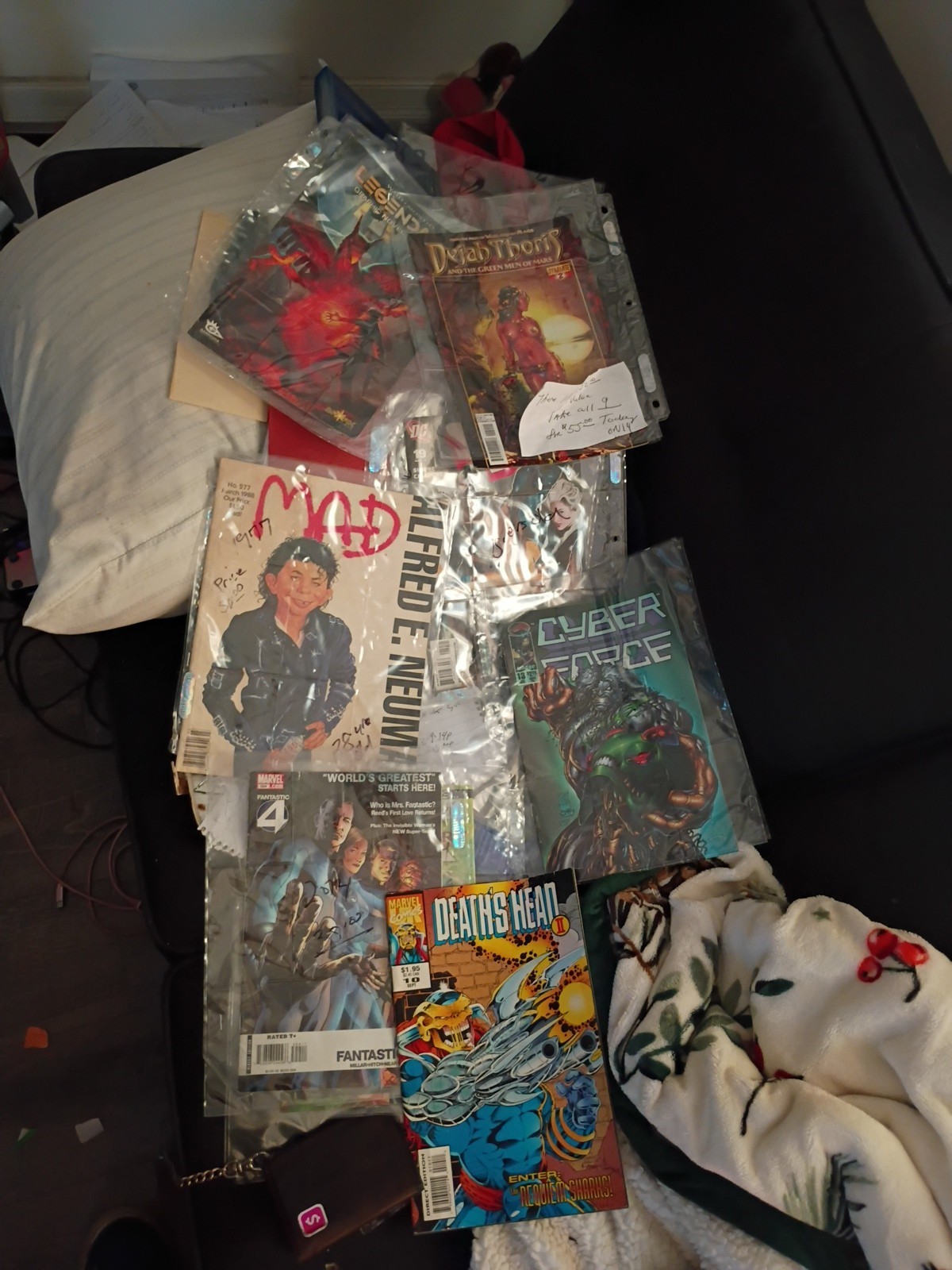 Comic Book Collection Including Marvel and Death\'s Head Titles 9 comic book 