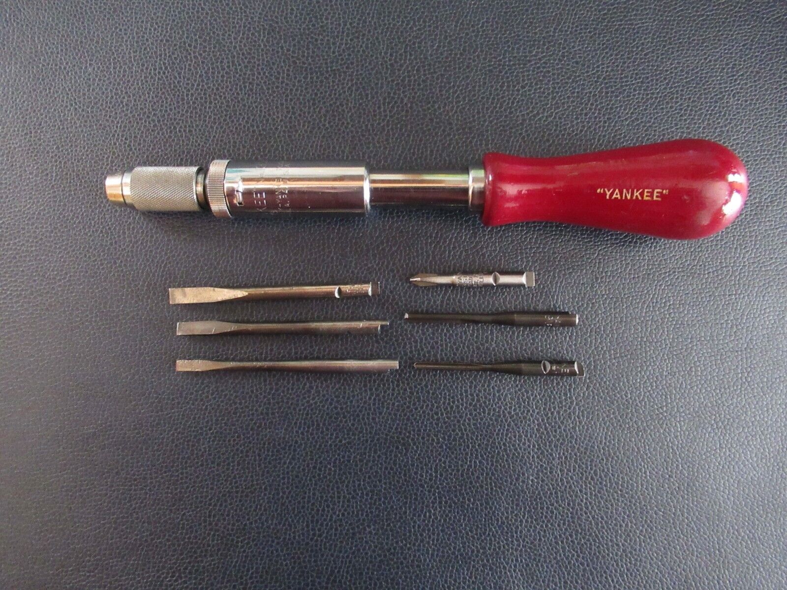 Stanley Yankee No. 135A Spiral Ratchet Screwdriver w/ 6 Bits