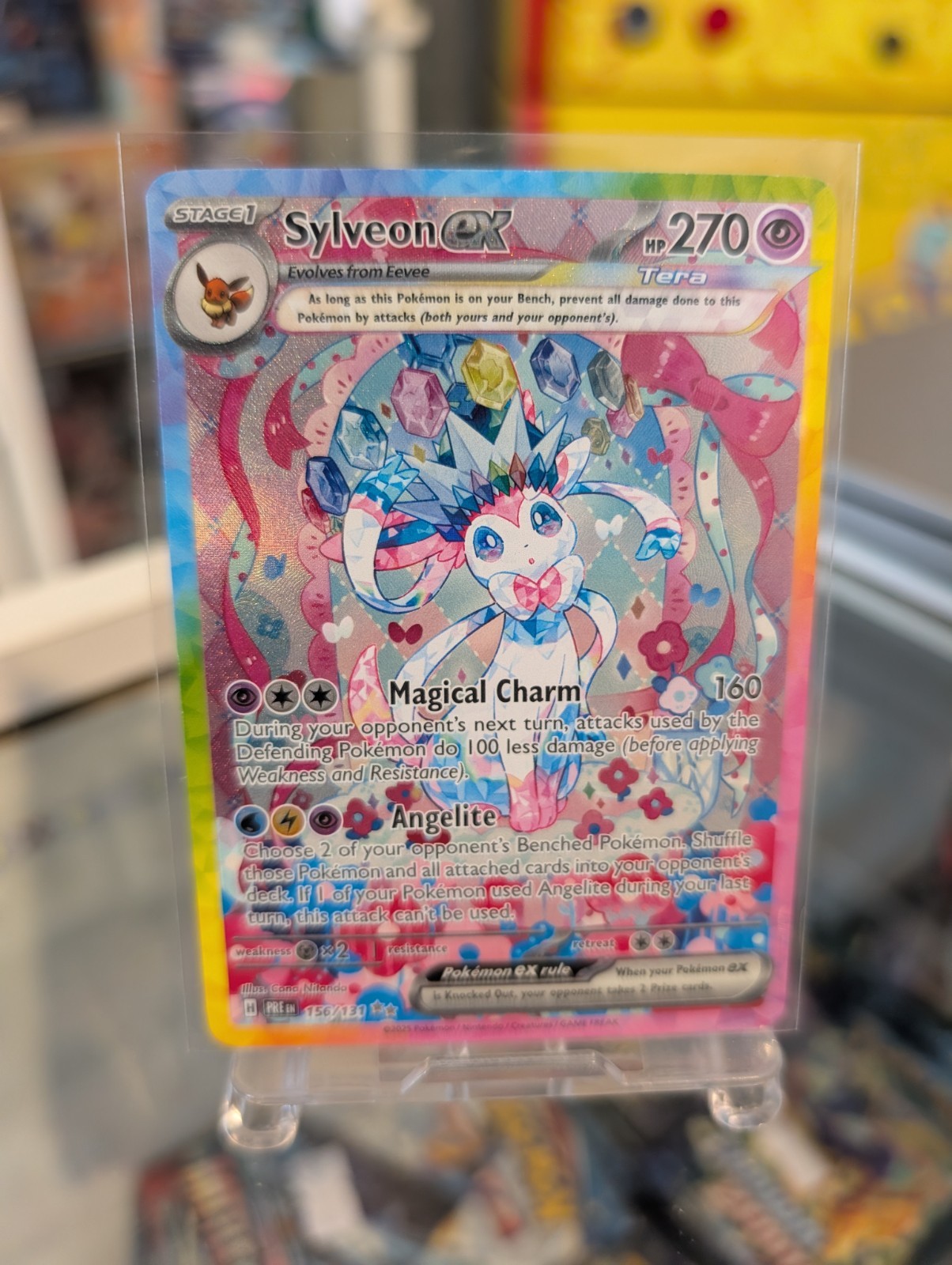 Sylveon ex 156/131 Prismatic Evolutions Special Illustration Rare Holo