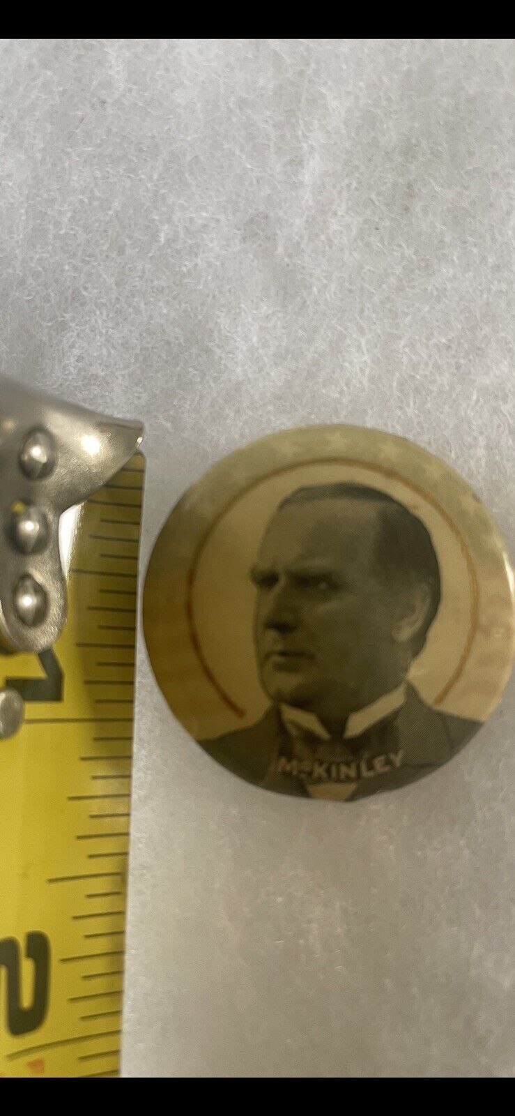 Vintage￼ 1896 William McKinley ￼presidential campaign Pinback￼￼ Button￼ 1.25”
