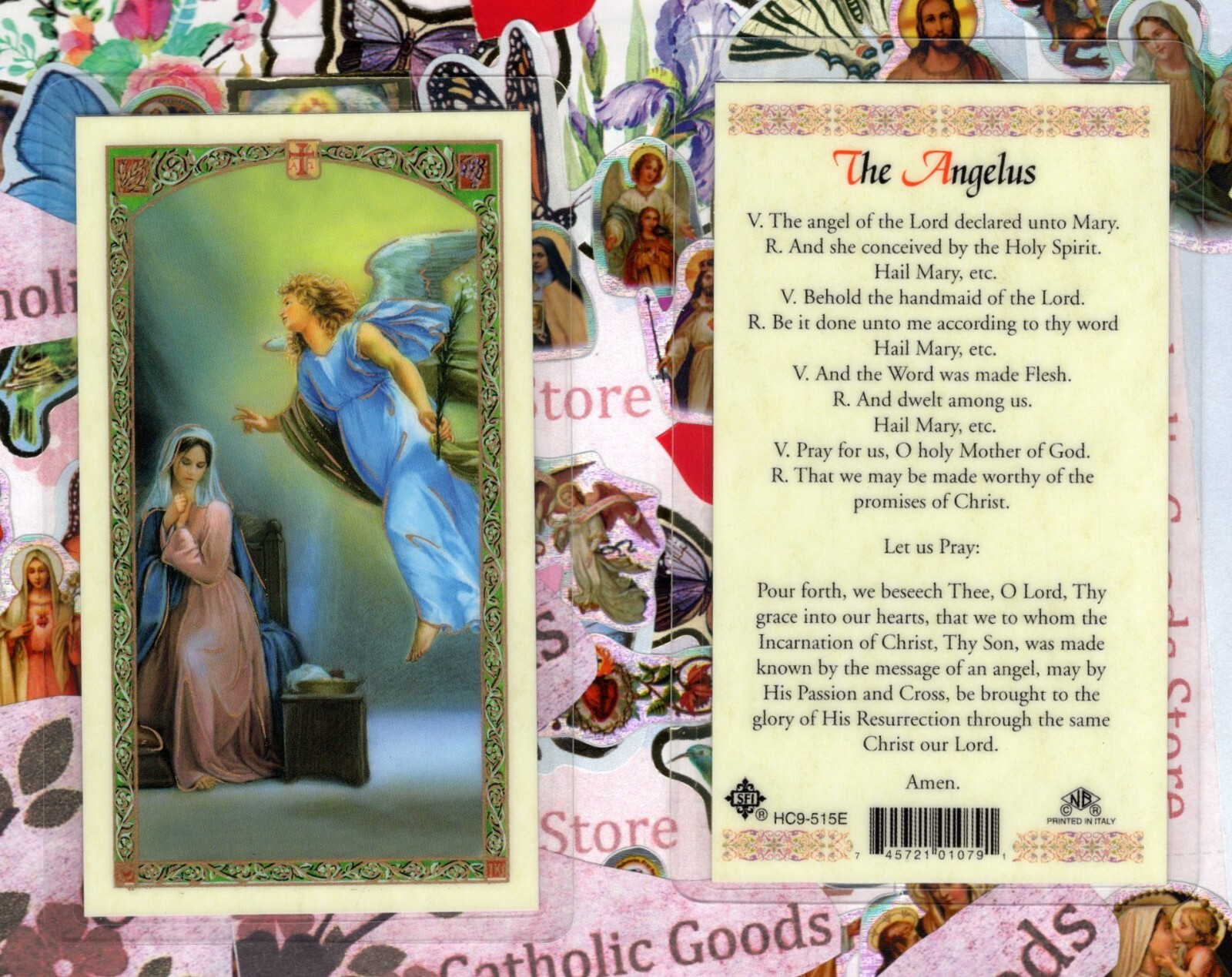 The Angelus - Laminated Holy Card HC9-515E The Angelus - Laminated Holy Card HC9-515E