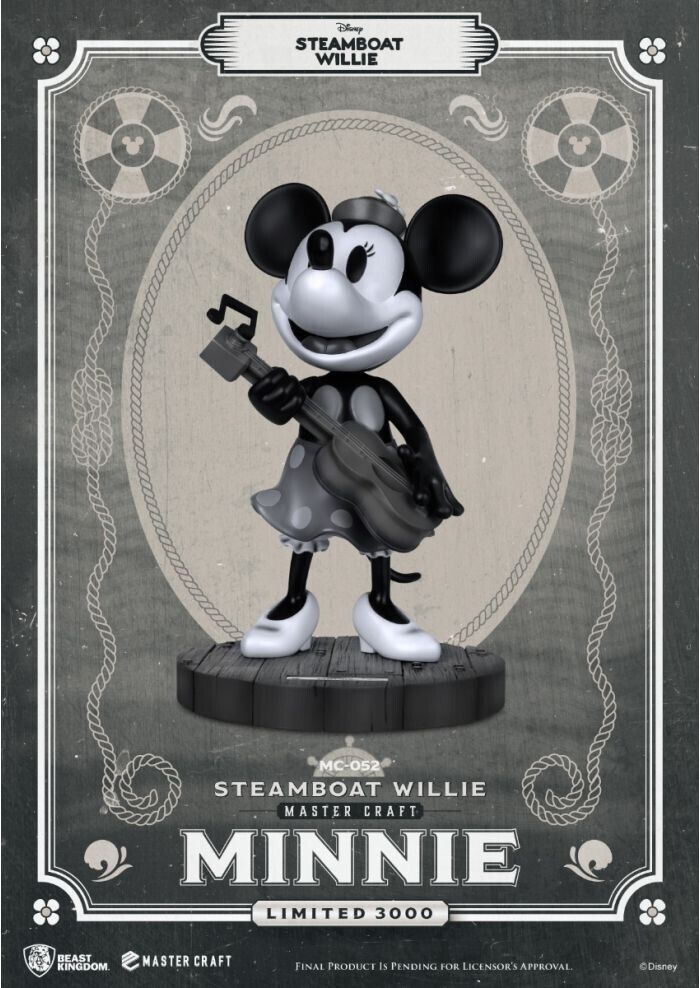 Beast Kingdom Mastercraft Steamboat Willie Minnie Mouse Statue