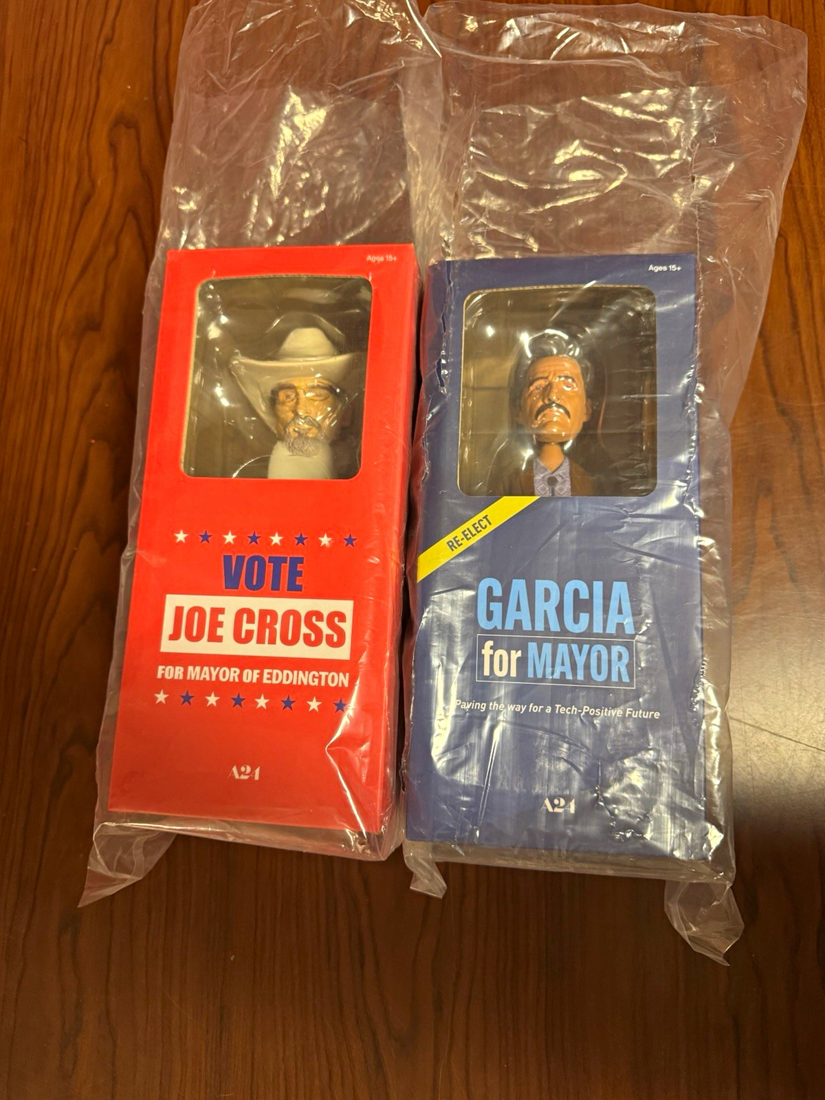 A24 Eddington Boxed Joe Cross & Garcia for Mayor Figure Set 2-Pack NEW IN BOX