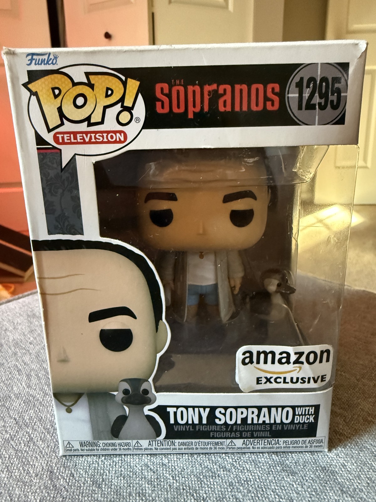 Funko Pop The Sopranos Tony Soprano with Duck #1295 Amazon Exclusive Vinyl