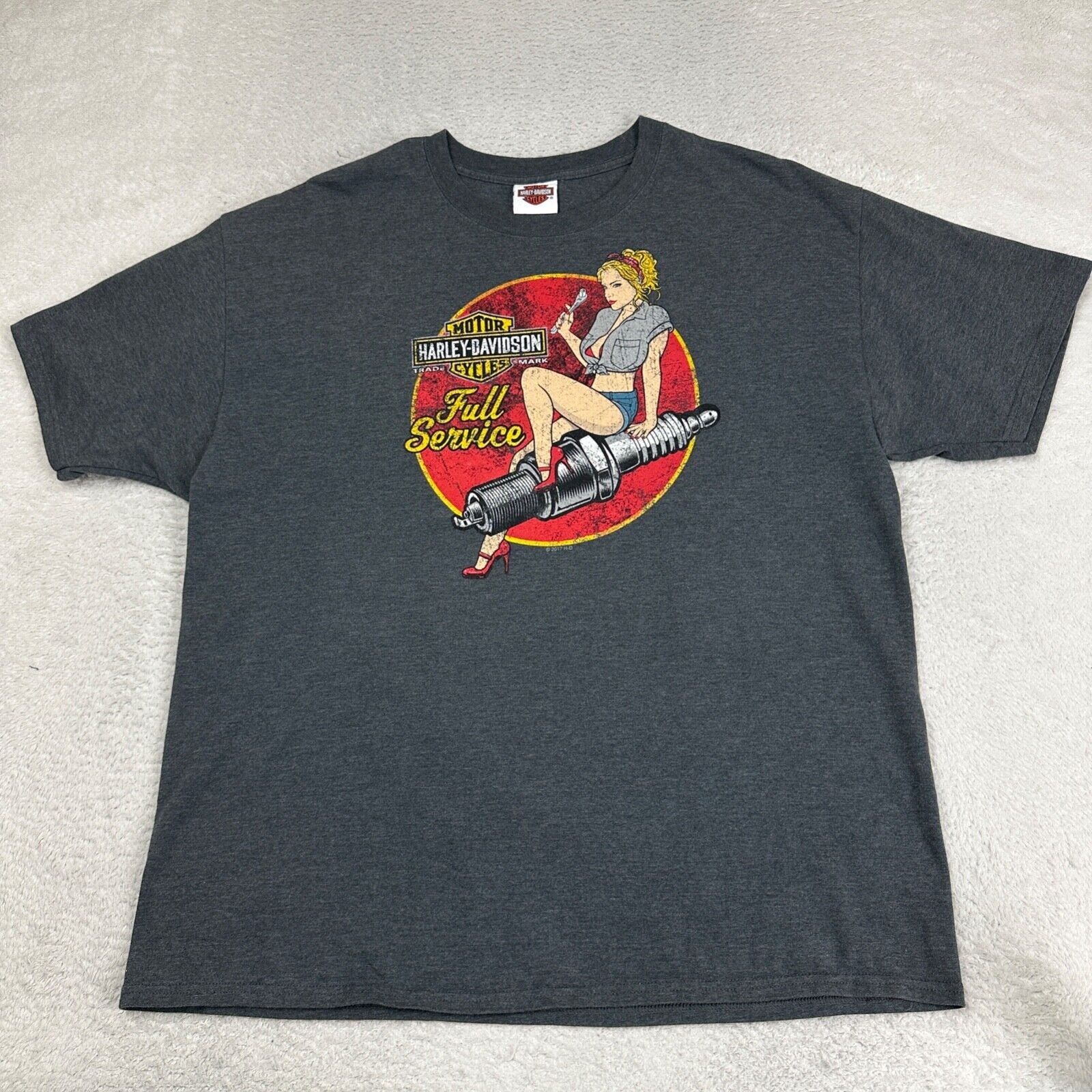 Harley-Davidson Gray short sleeve t-shirt XL  Mother Road, Kingman Arizona 66