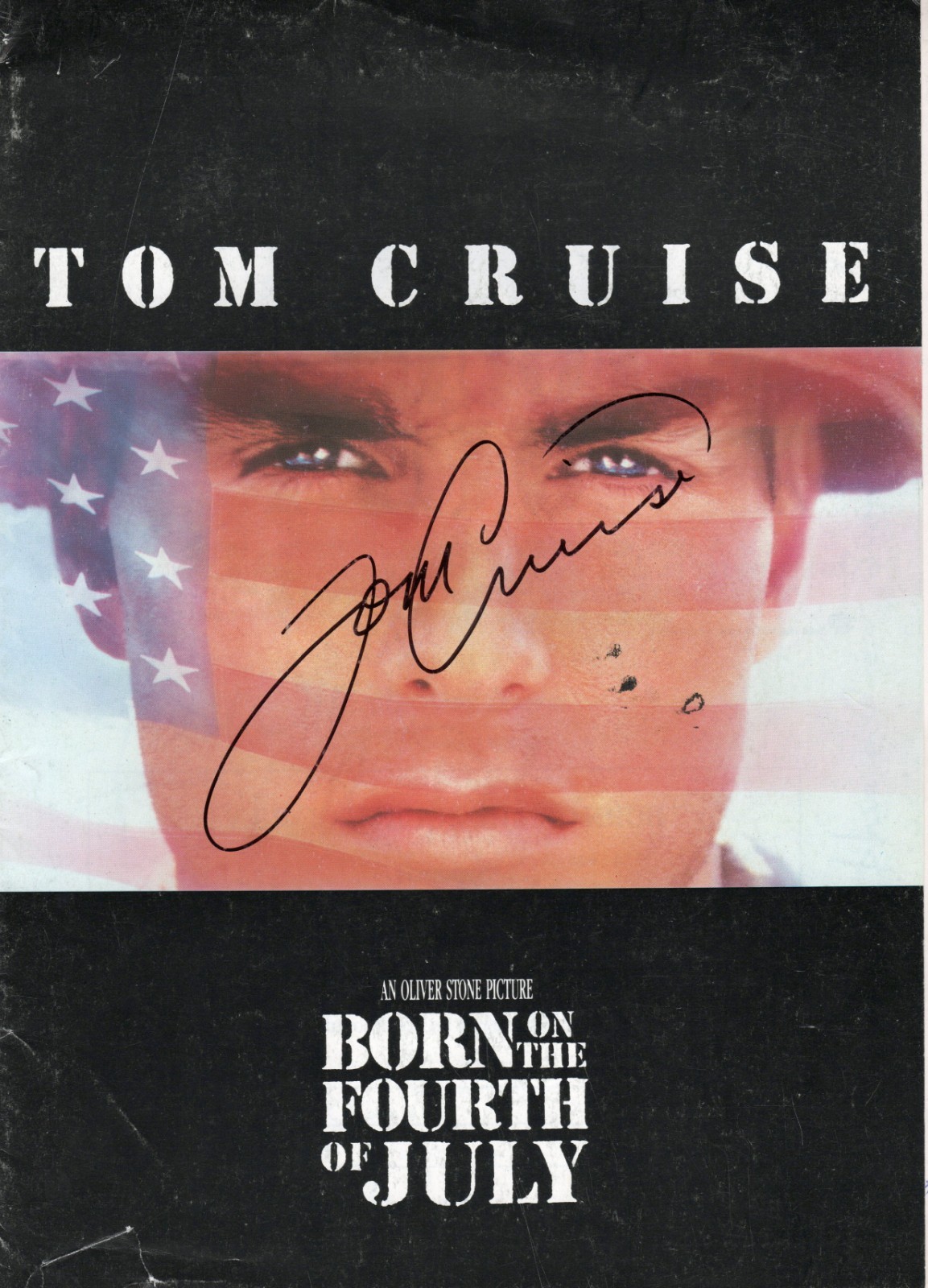 Born on the Fourth of July Press Kit - Signed by Tom Cruise Oliver Stone MORE