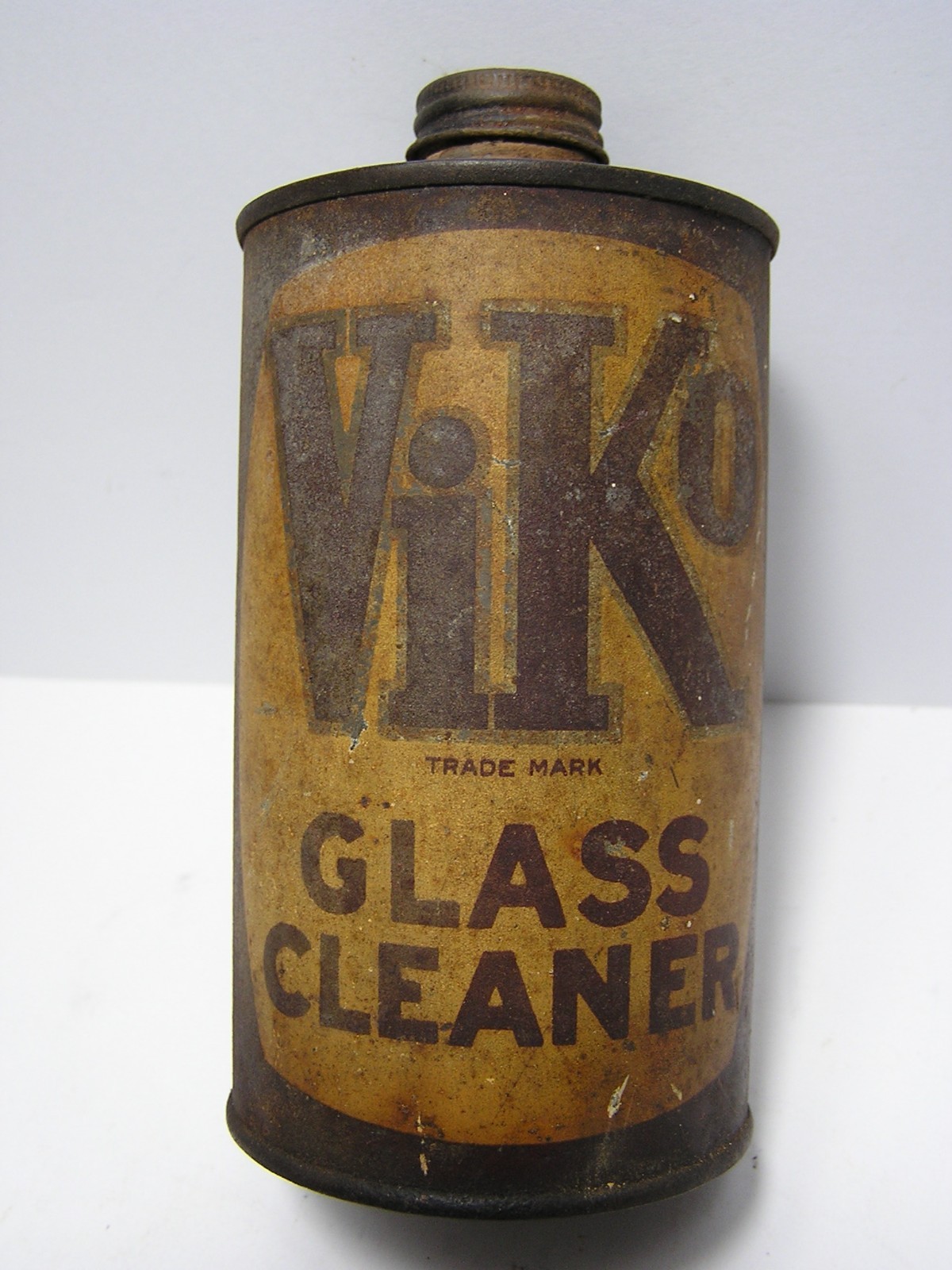 Vintage Viko Glass Cleaner Can Rare Marsh William Corp. New York