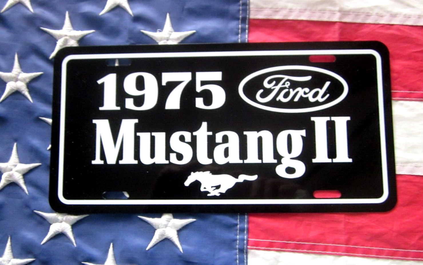 1975 Ford MUSTANG II license Plate car tag 75  Mustang 2 Mach 1 Fastback Ghia
