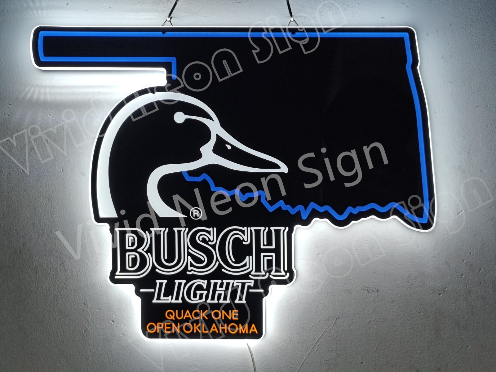 Oklahoma State Map Quack One Open Beer 20